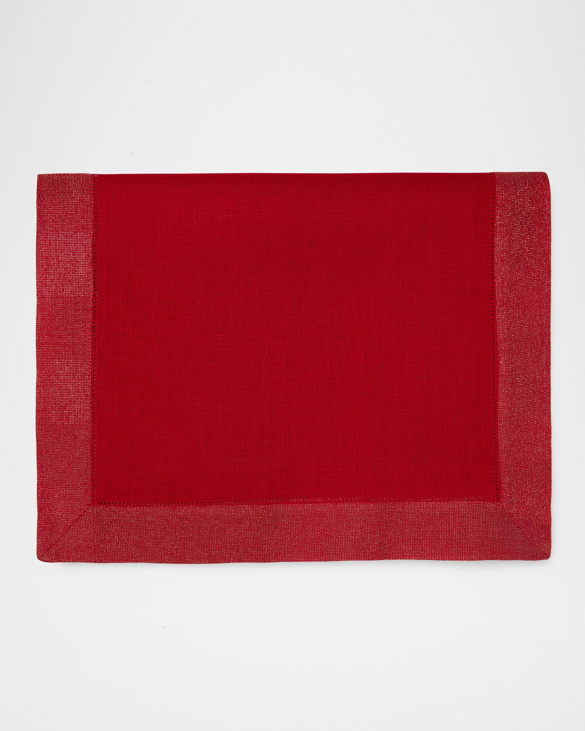 Sferra Filetto Table Runner, 15" X 108" In Red/gold