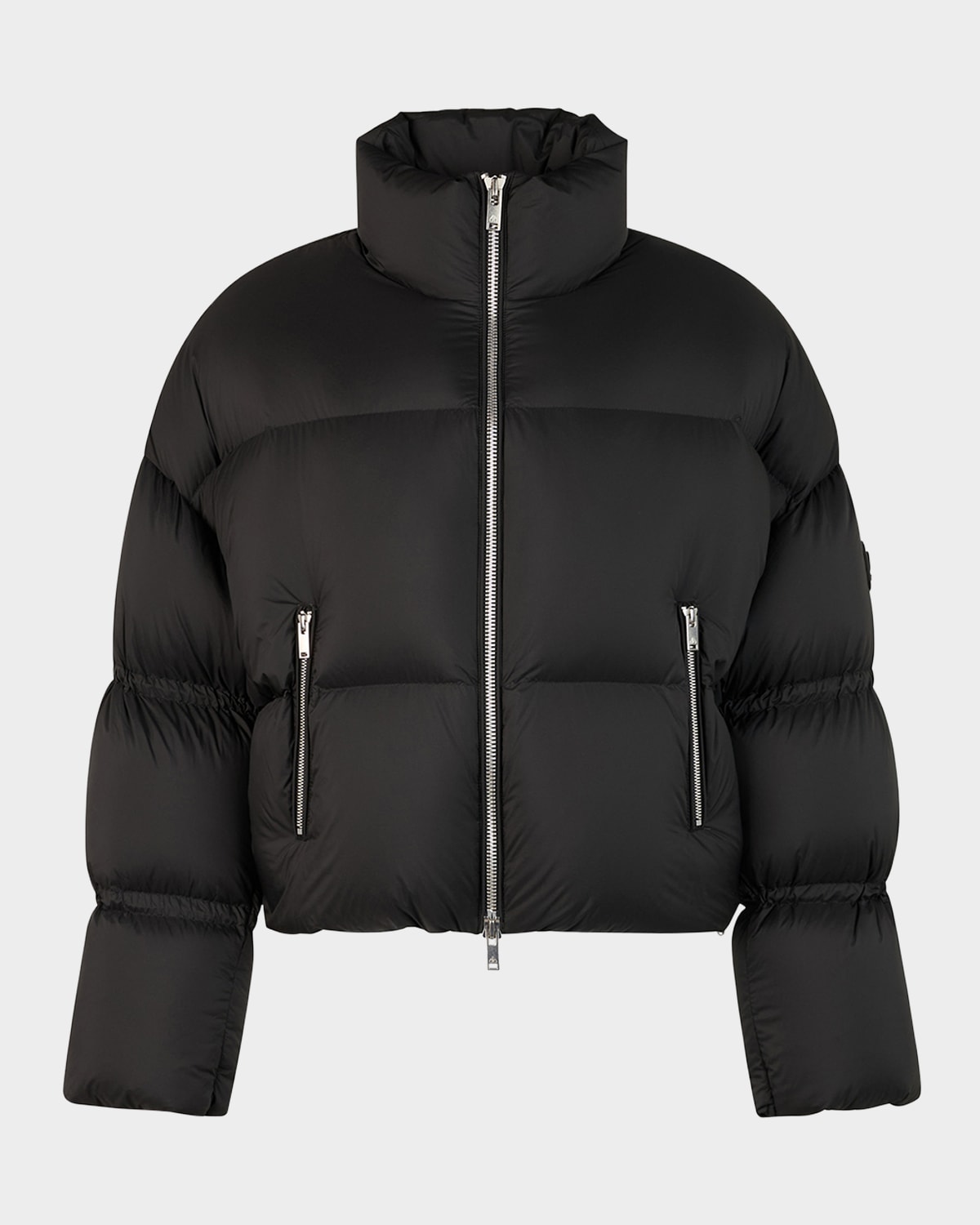 Moose Knuckles Agate Drawstring Puffer Jacket In Black