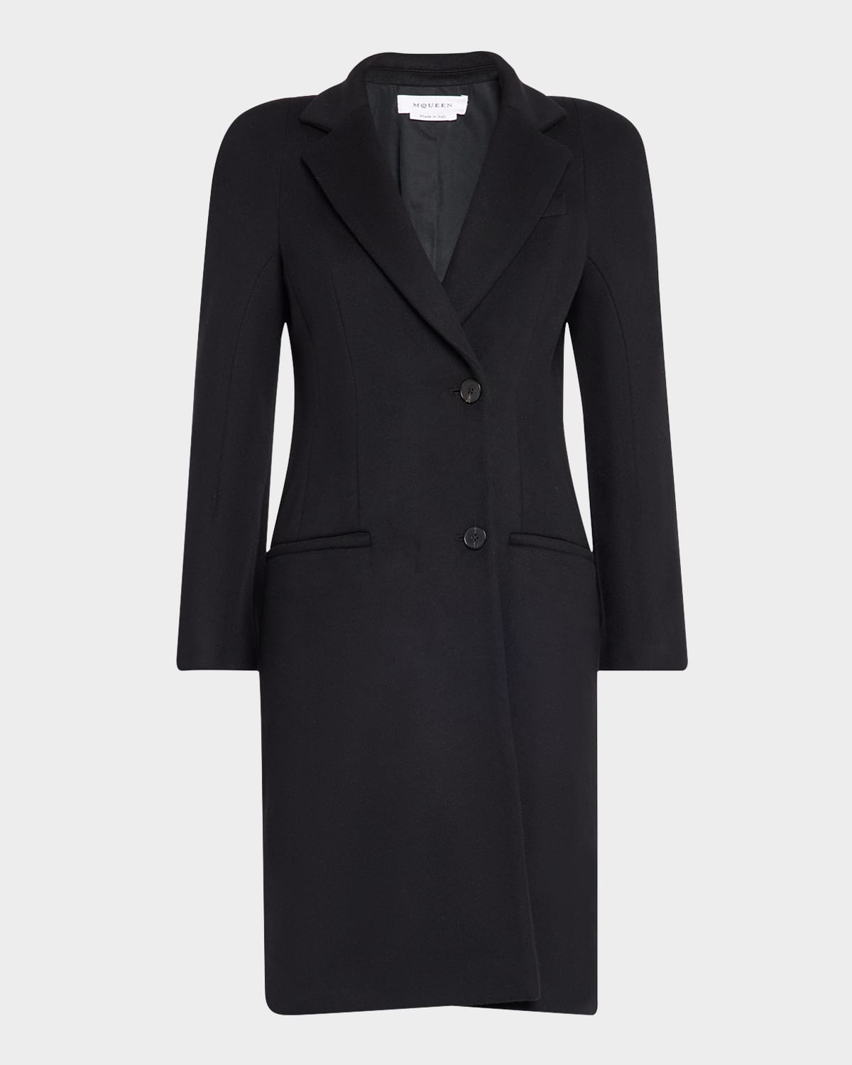 Long Wrap Suiting Wool Cashmere Coat