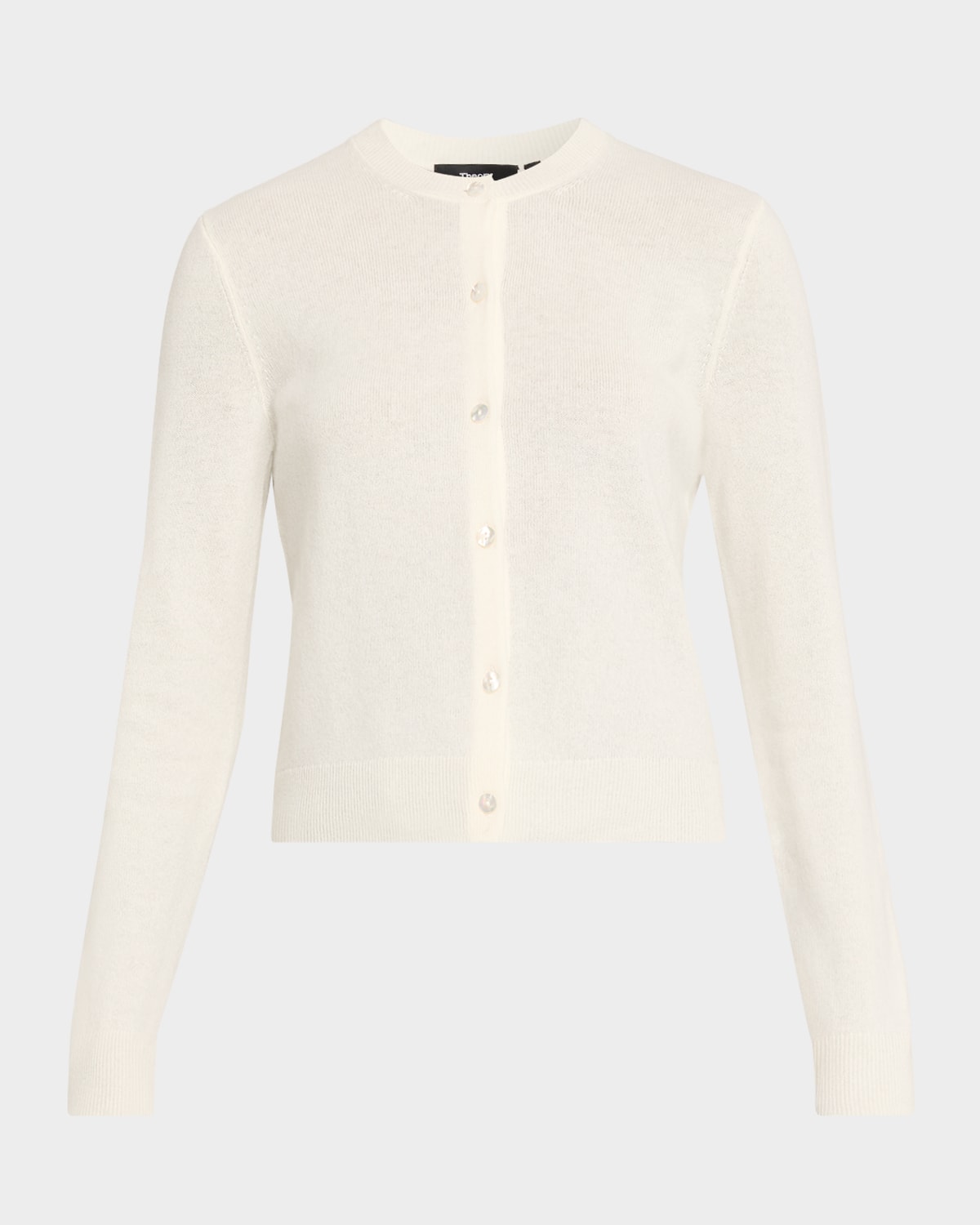 Theory Cashmere Cropped Cardigan Sweater