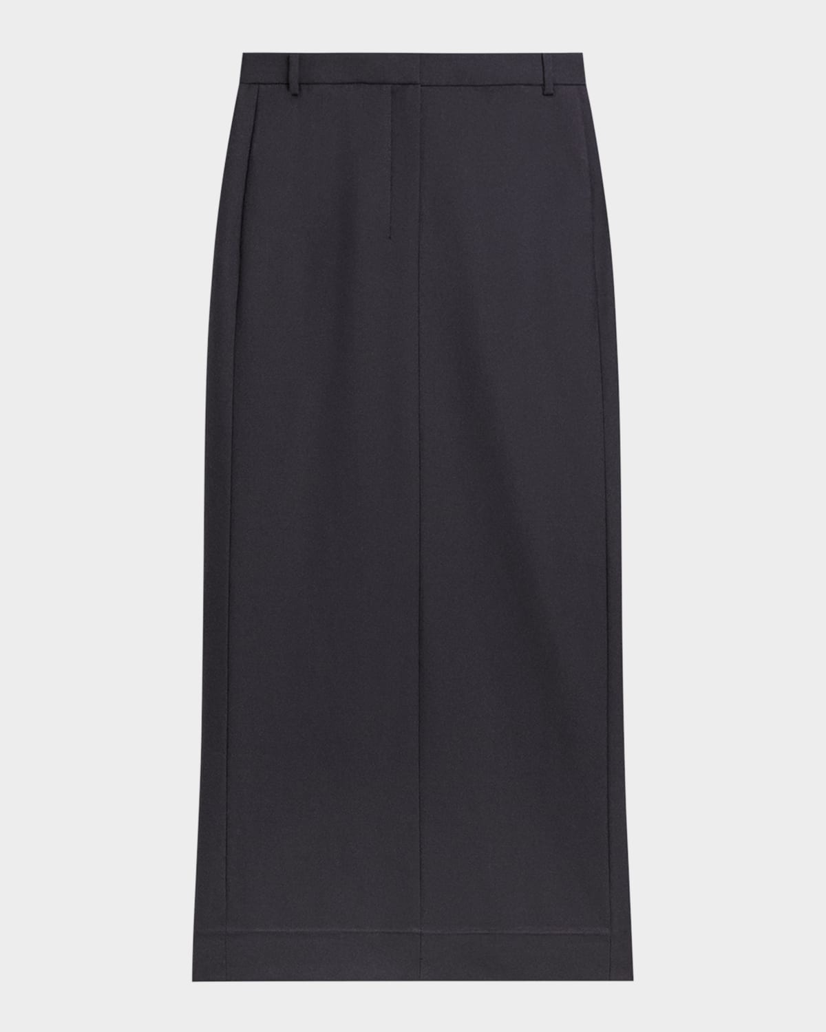 Theory Women s High Waist Flannel Midi Skirt with Slit