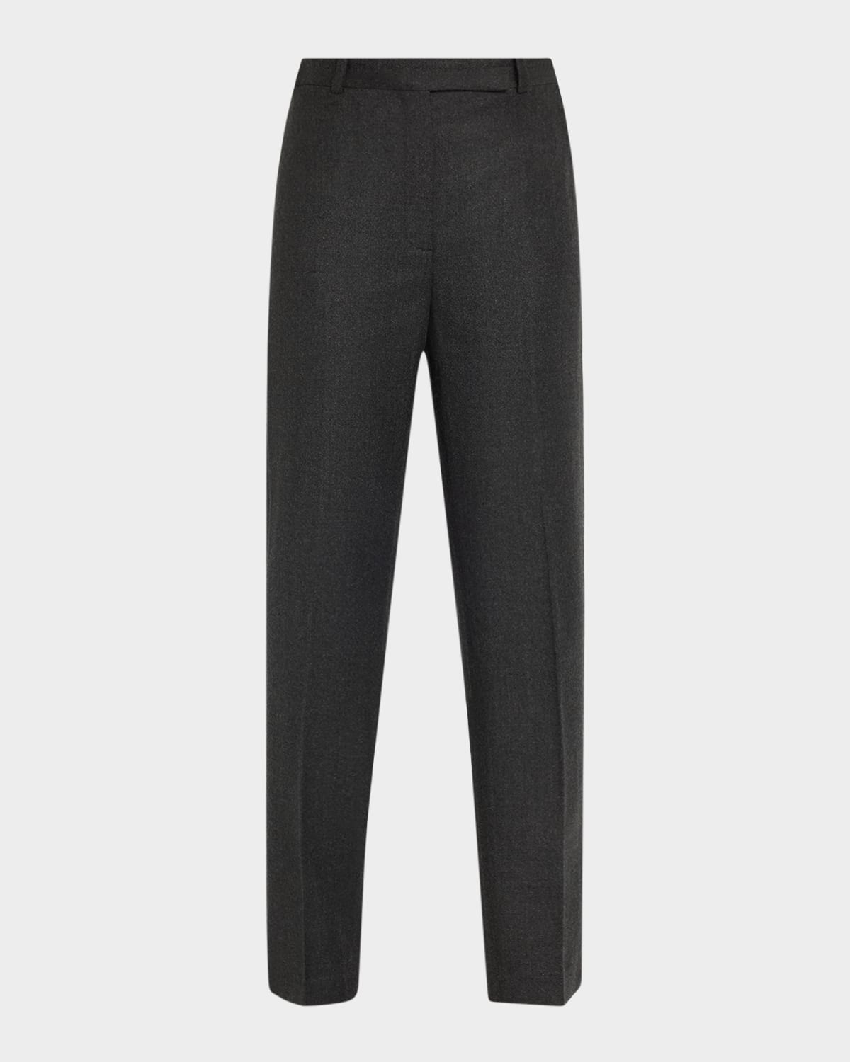 Theory High-waist Virgin Wool Tapered Ankle Pants