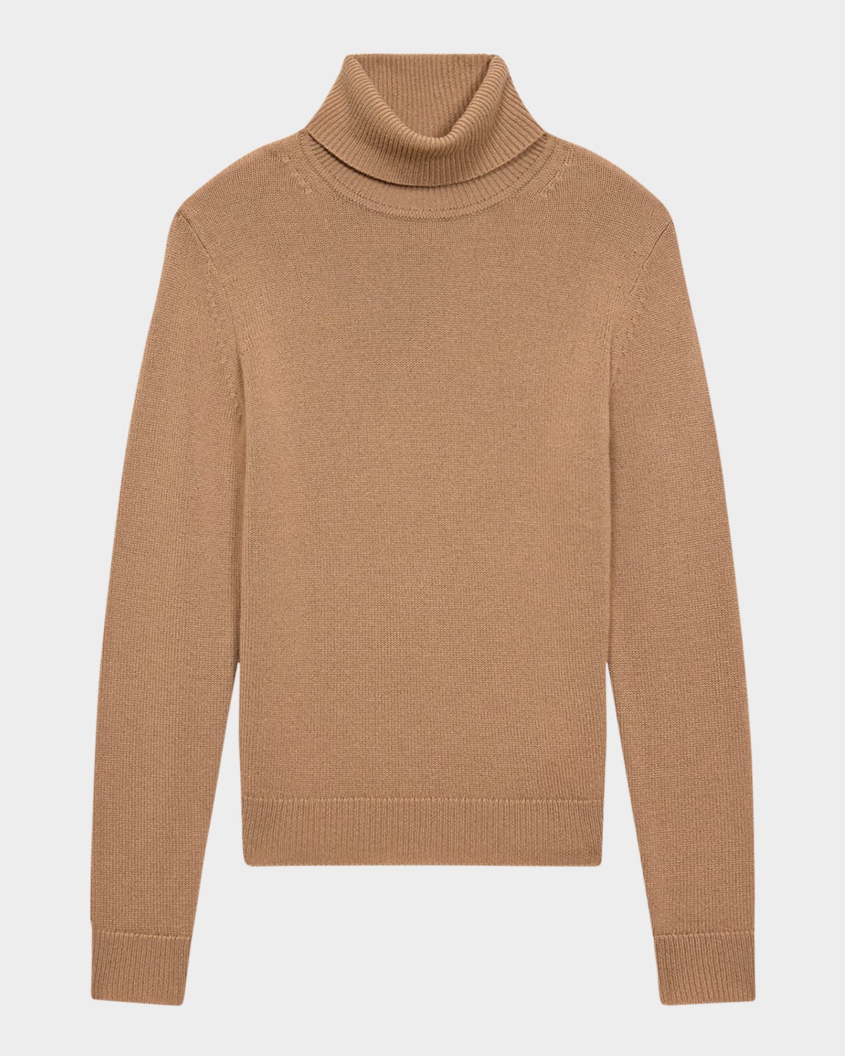 Theory Fold over Long sleeve Cashmere Turtleneck Sweater In Royal Camel ModeSens