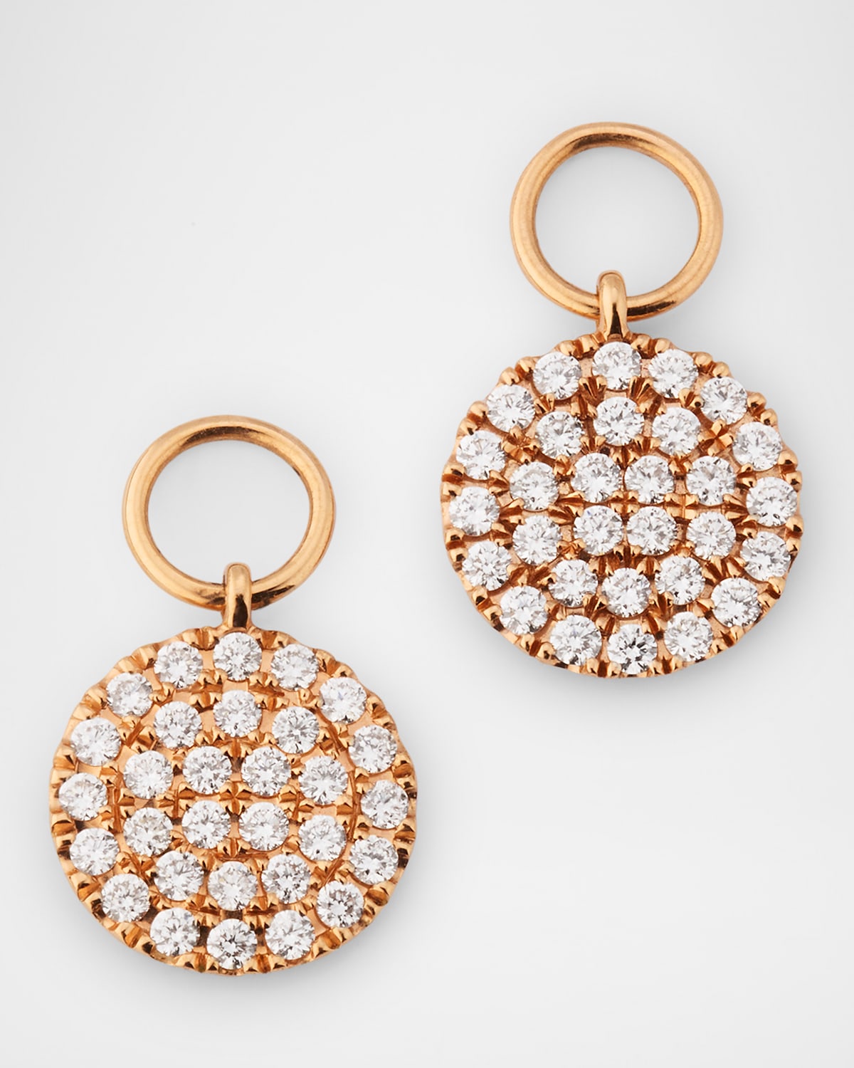 Sparkle 18K Rose Gold Diamond Earring Charms