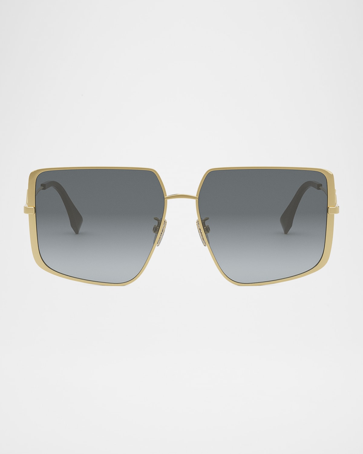 Fendi FF Square Metal & Acetate Sunglasses