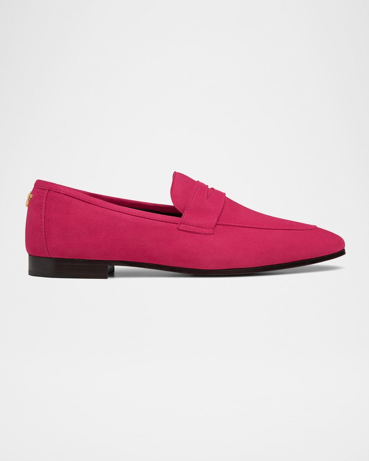 Flaneur Suede Penny Loafers
