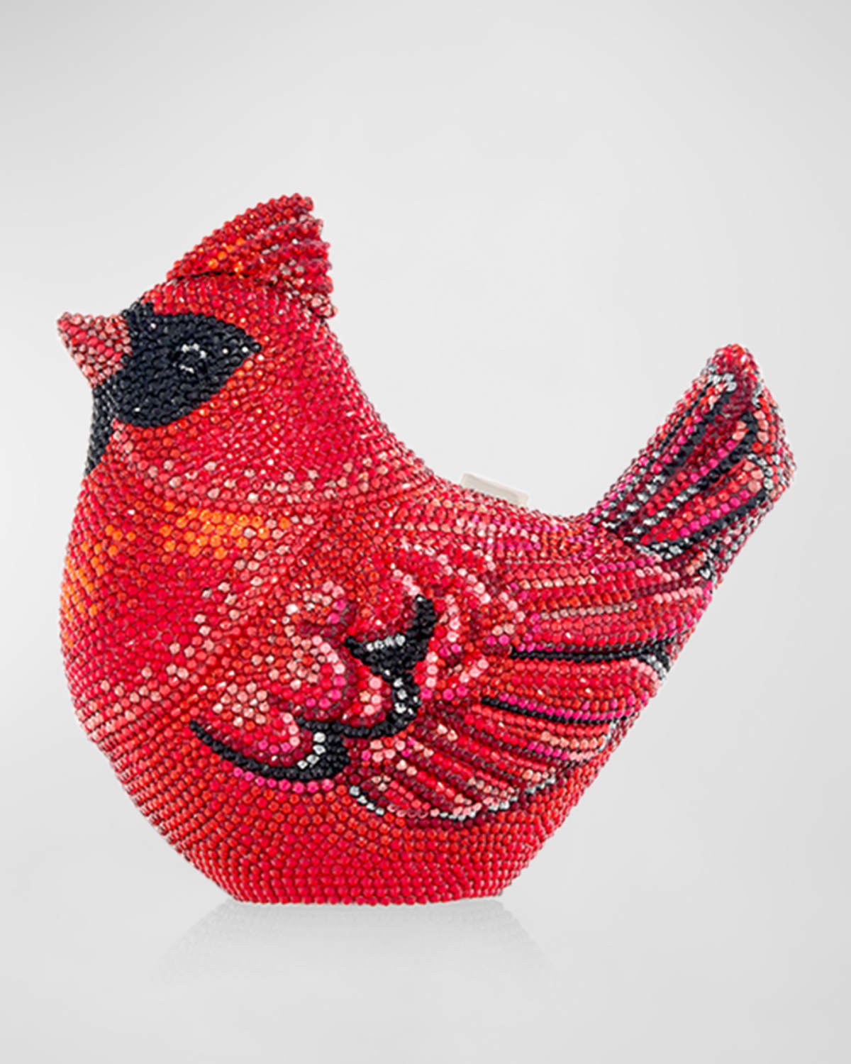 Shop Judith Leiber Cardinal Bird Minaudiere In Silver