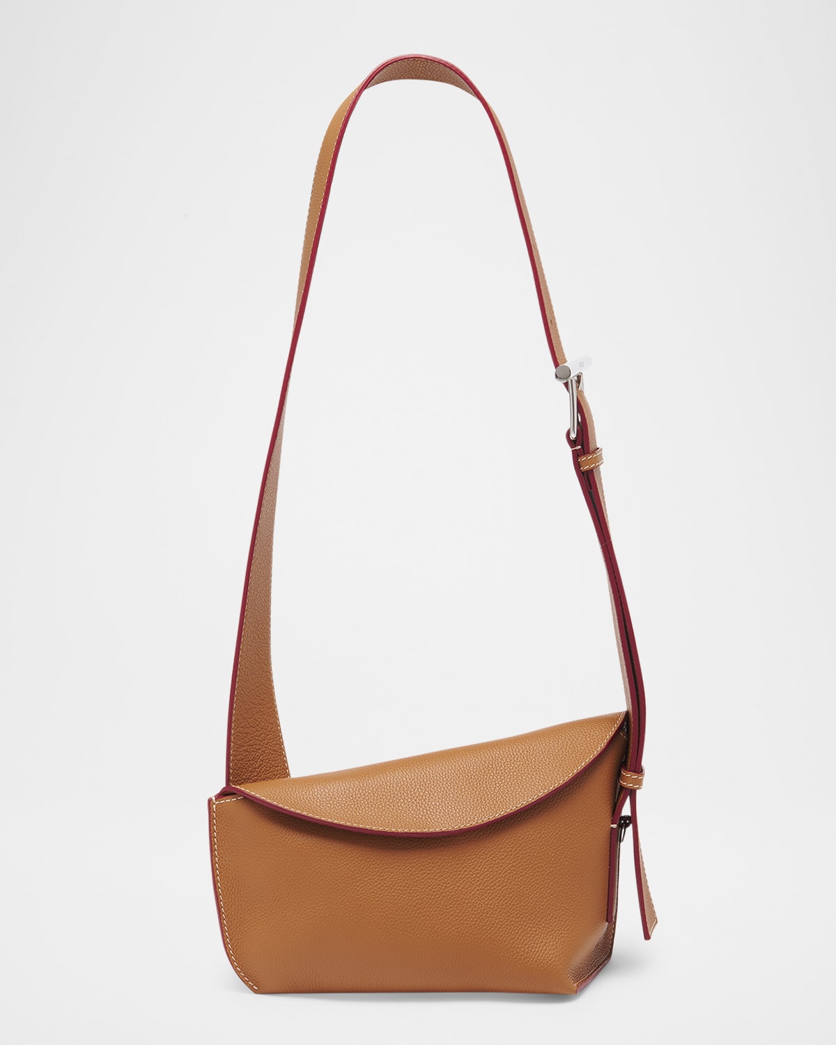 Alexander Mcqueen Mcqueen T-bar Sling Asymmetric Leather Crossbody Bag