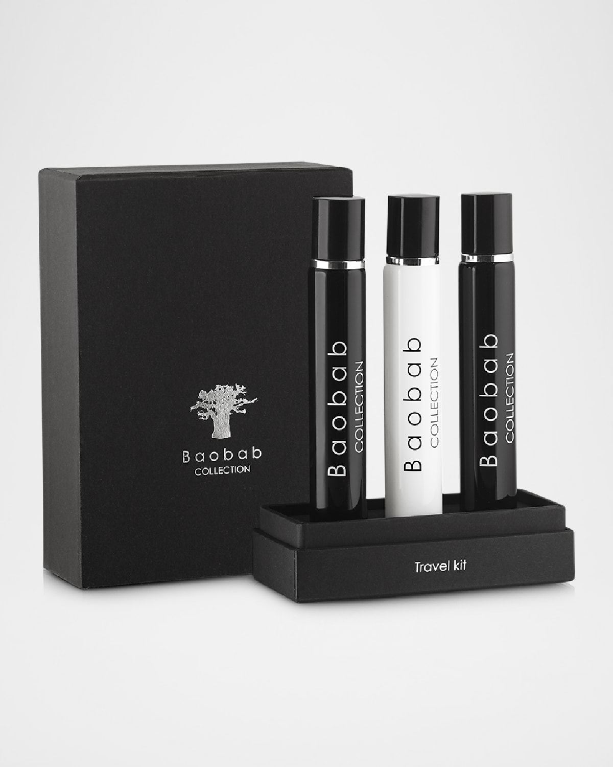 Baobab Collection Feathers Travel Kit, 3 X 1.5 Oz. In Black