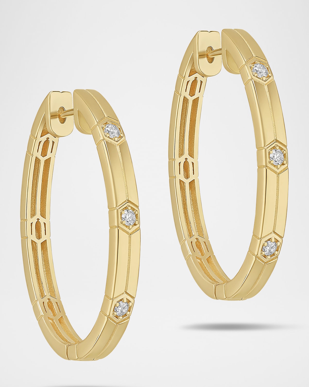 Baia Sommersa 18K Yellow Gold Earrings with Diamonds
