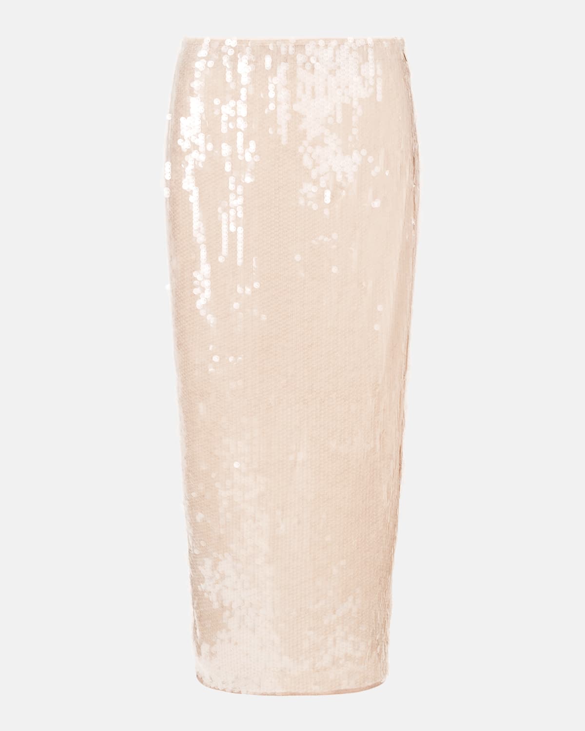 Staud Casey Sequined Midi Skirt In Moon
