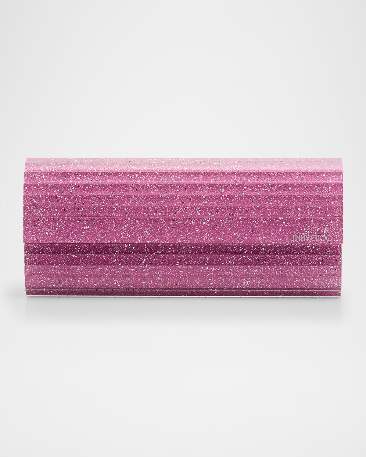 Jimmy Choo Sweetie Glitter Clutch Bag In Pink
