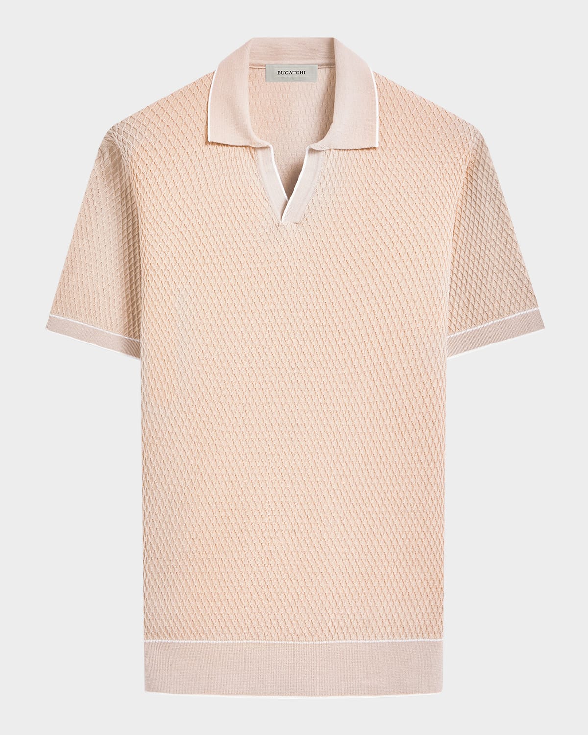 Men's Jacquard Johnny Collar Sweater