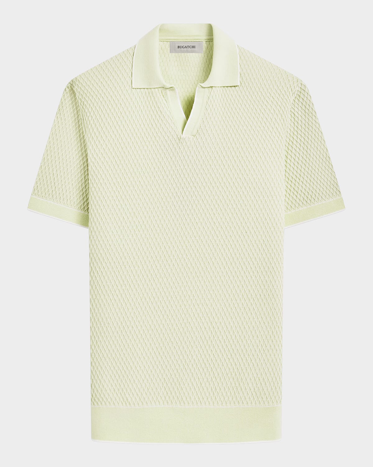 Men's Jacquard Johnny Collar Sweater
