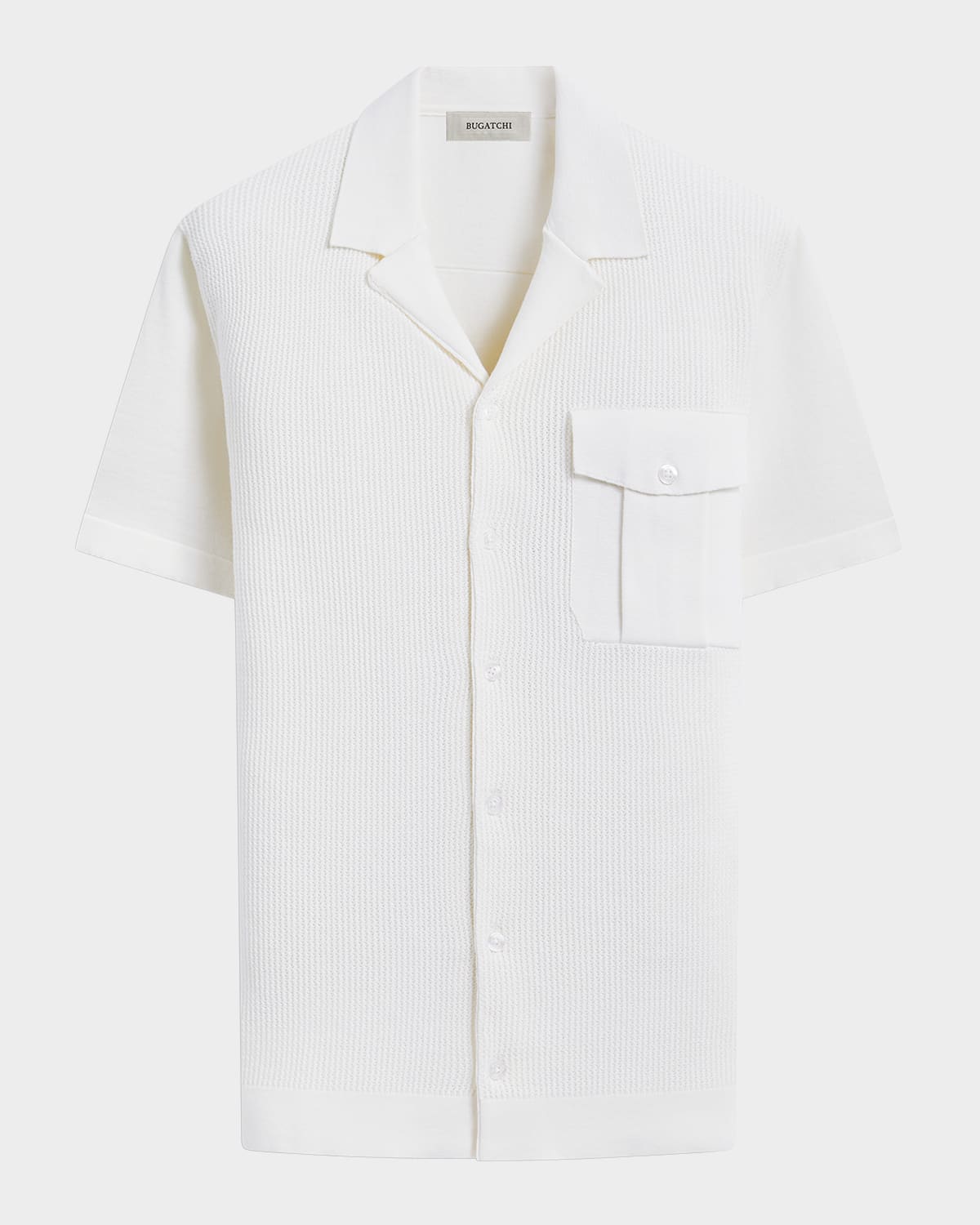Men's Camp-Collar Short-Sleeve Sweater
