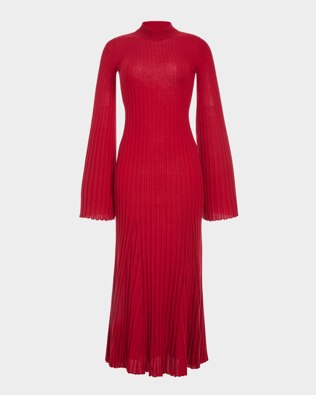 Gabriela Hearst Carmen Knit Dress In Red Merino Wool In Red
