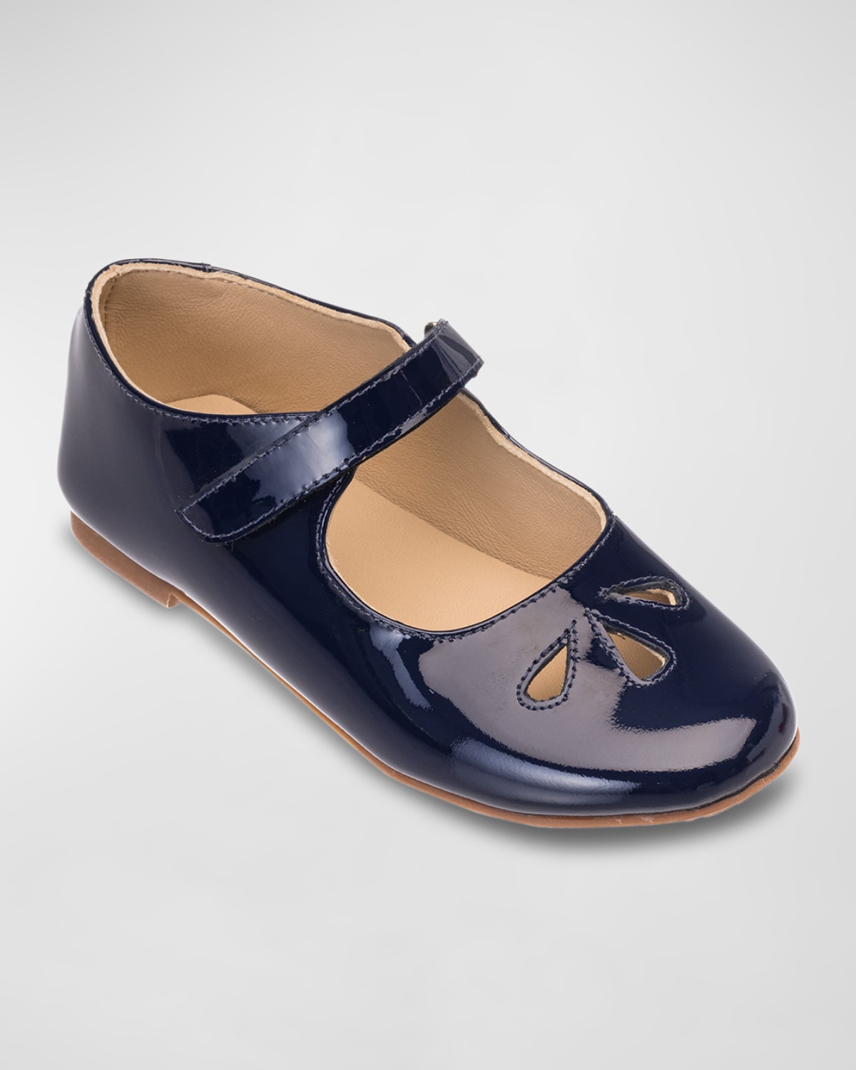 Elephantito Girl's Rosie Mary Jane Leather Shoes, Baby/toddler/kids In Patent Blue