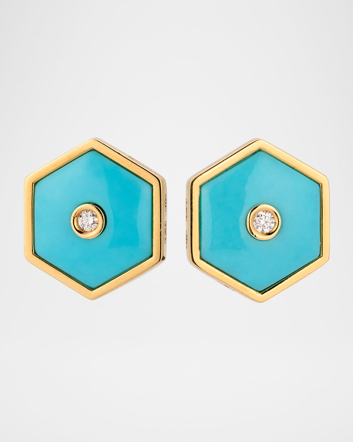 18K Yellow Gold Baia Sommersa Diamond Stud Earrings