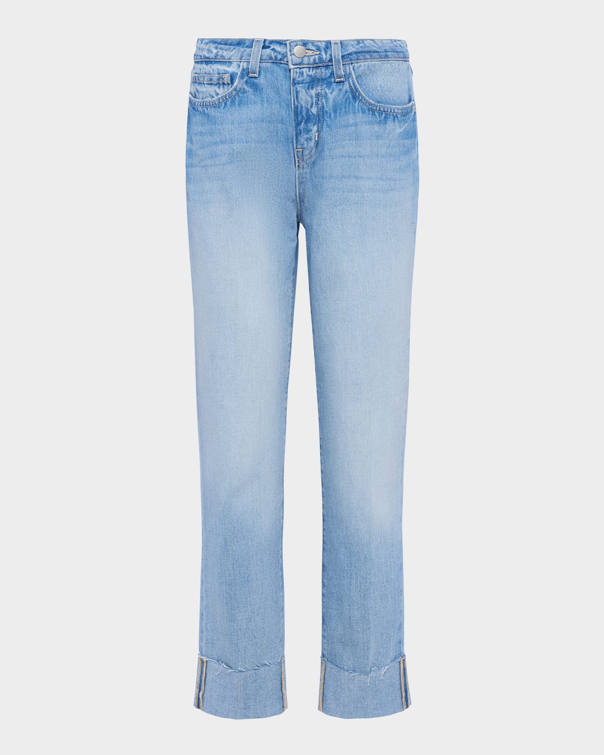 L Agence Maribel High-rise Straight Cuffed Jeans In Fontana