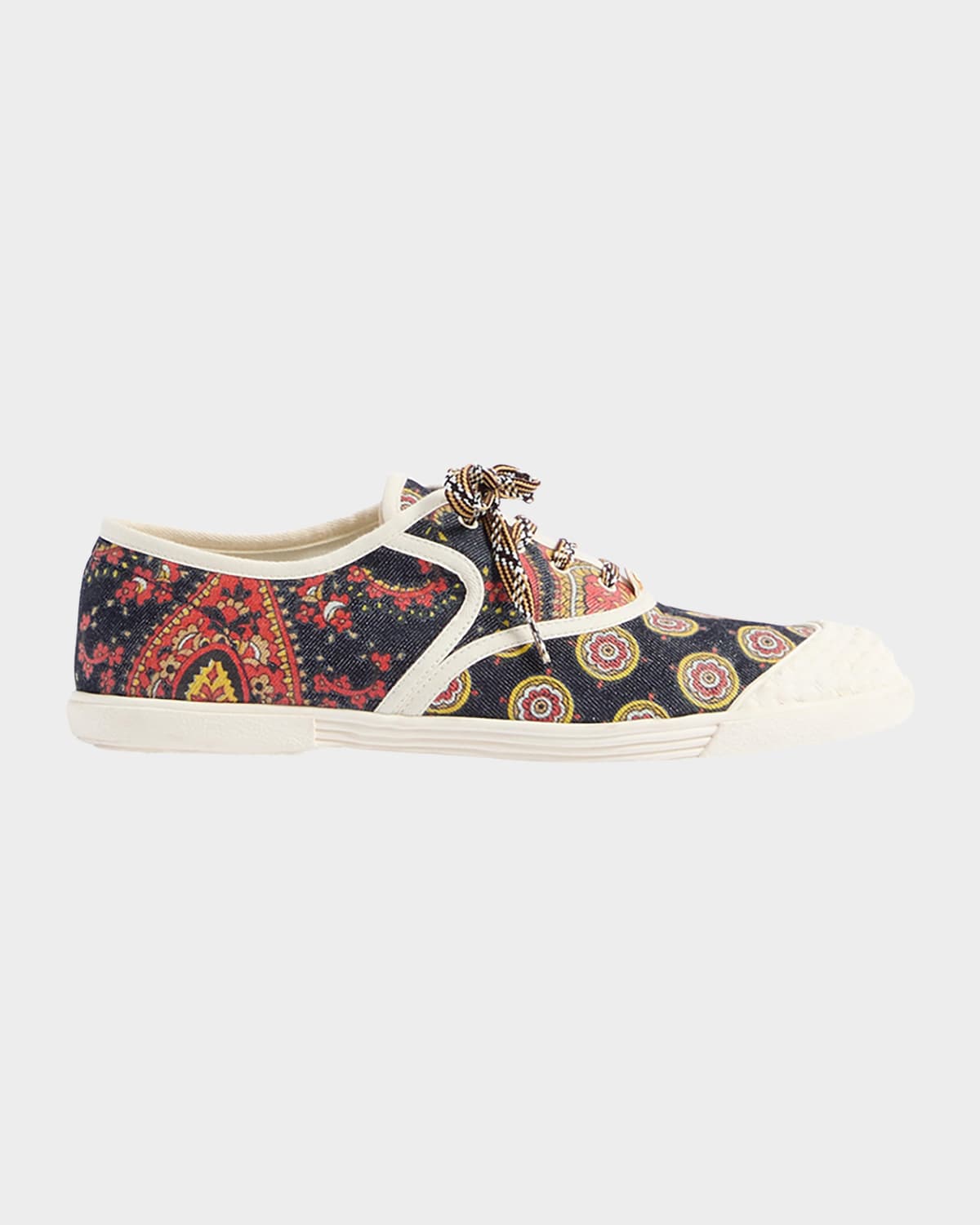 Valentino Bay By Bay Sneakers In Dk Blue/red/yel