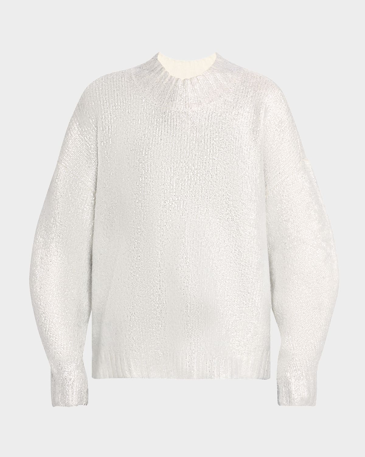 Carlen Sparkly Mock-Neck Sweater