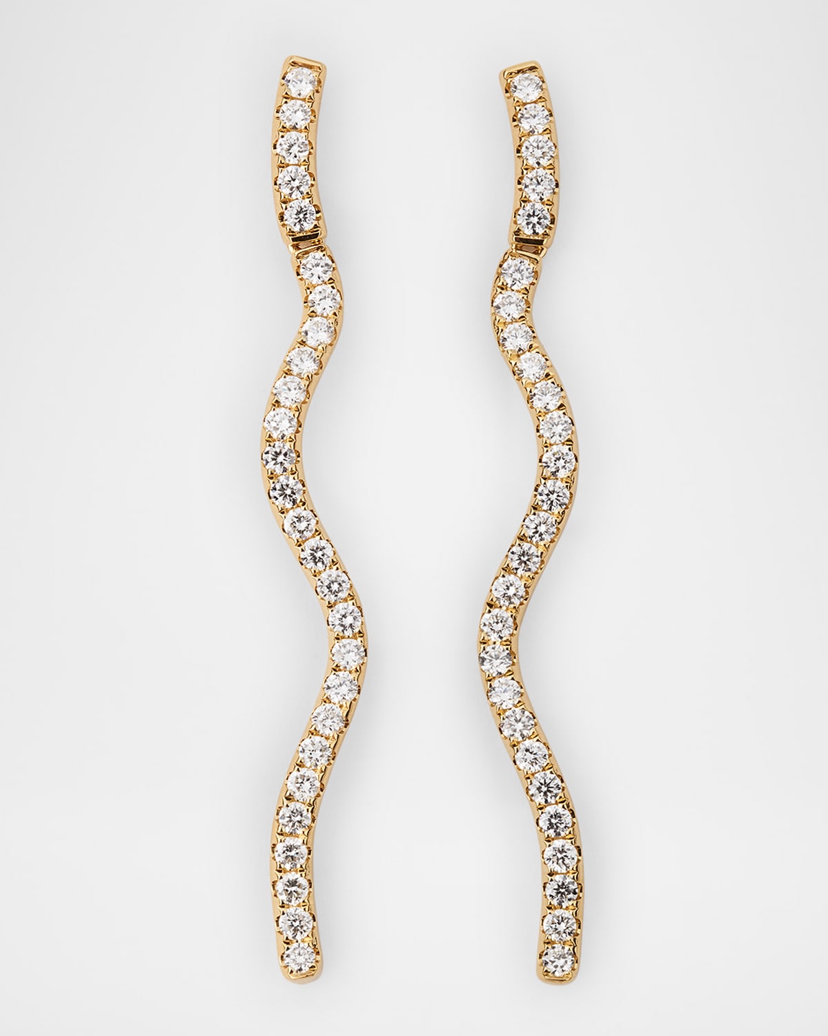 18K Yellow Gold Rio Diamond Drop Earrings