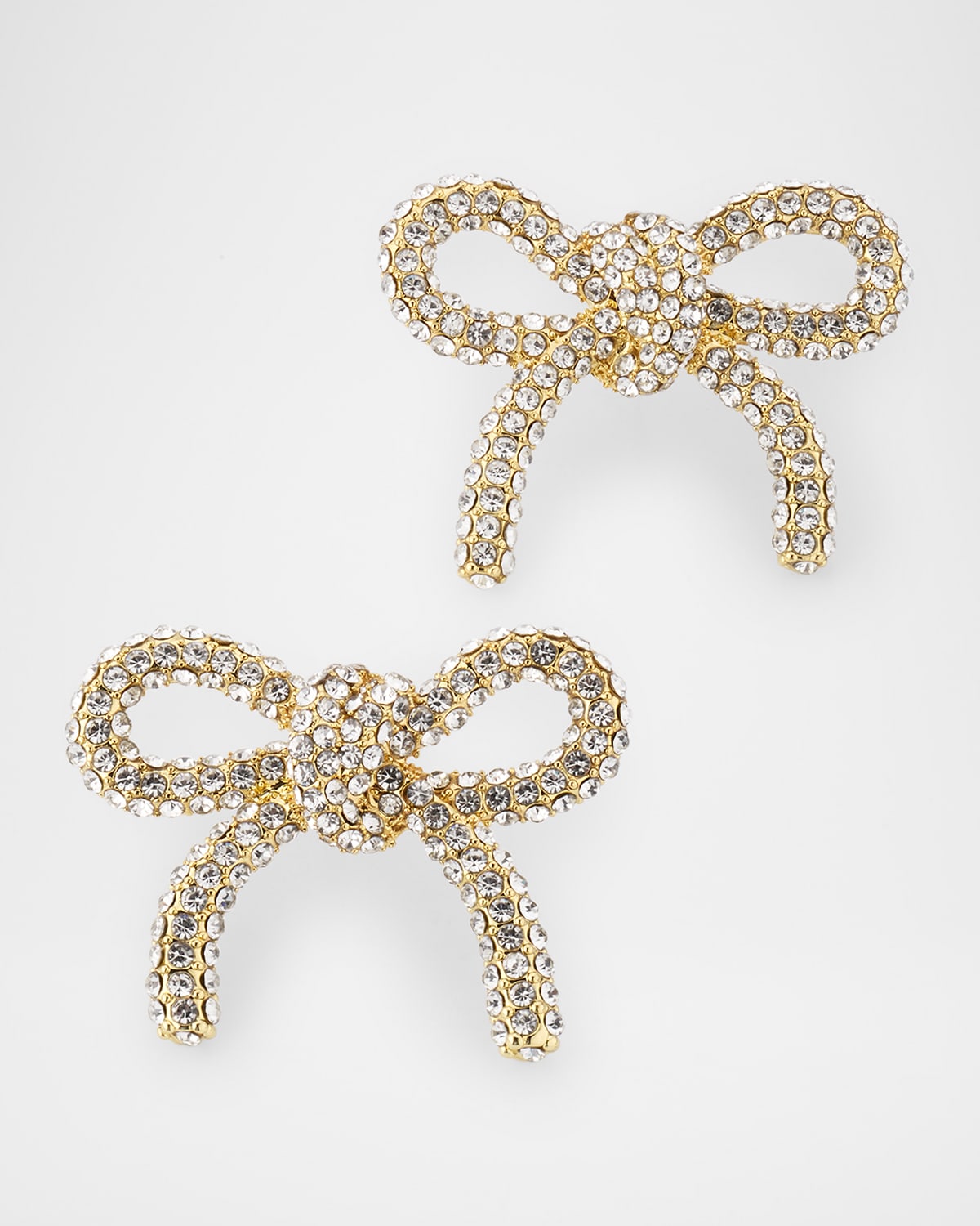 Pave Bow Stud Earrings
