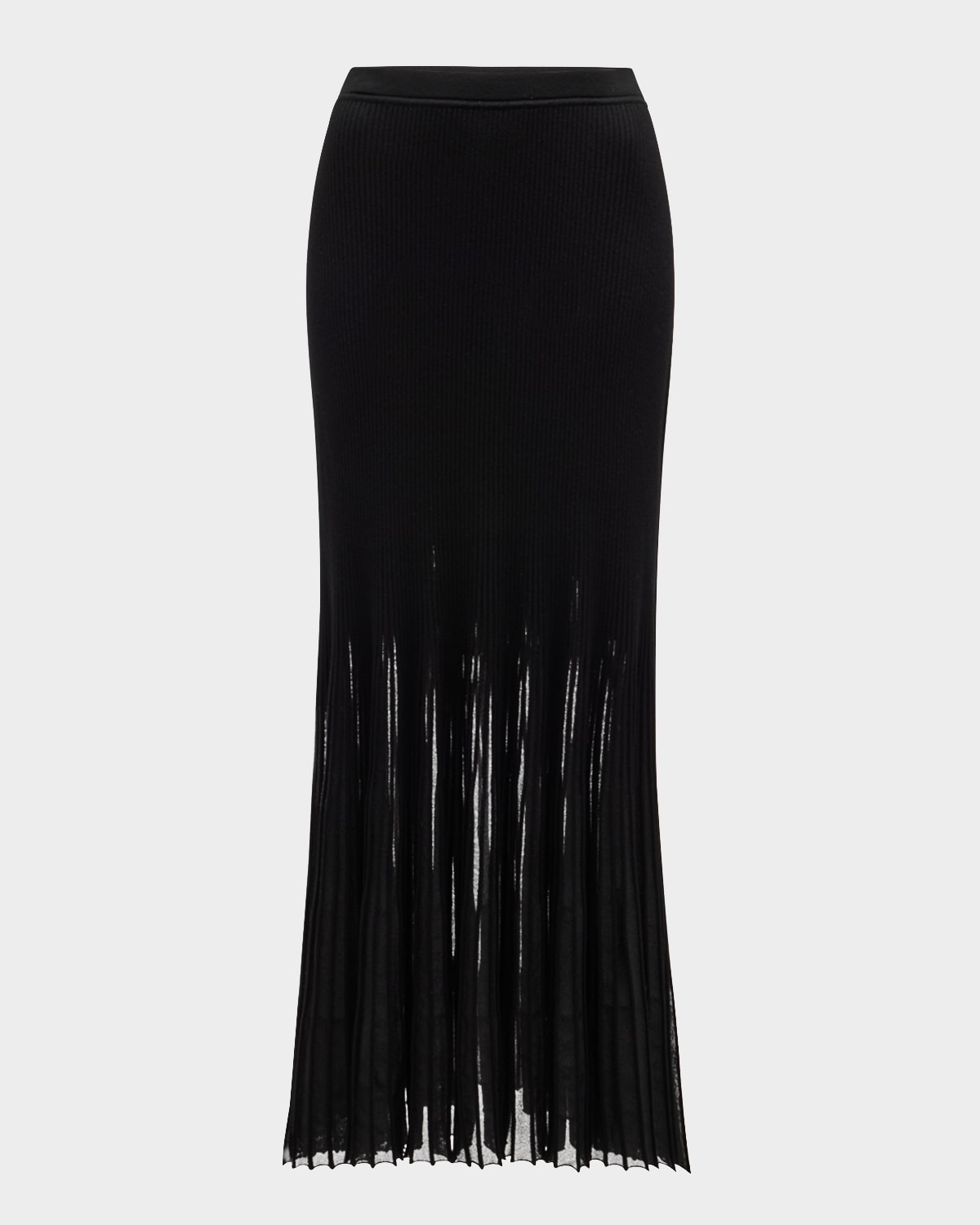 Ulla Johnson Vera Pleated Maxi Skirt In Noir