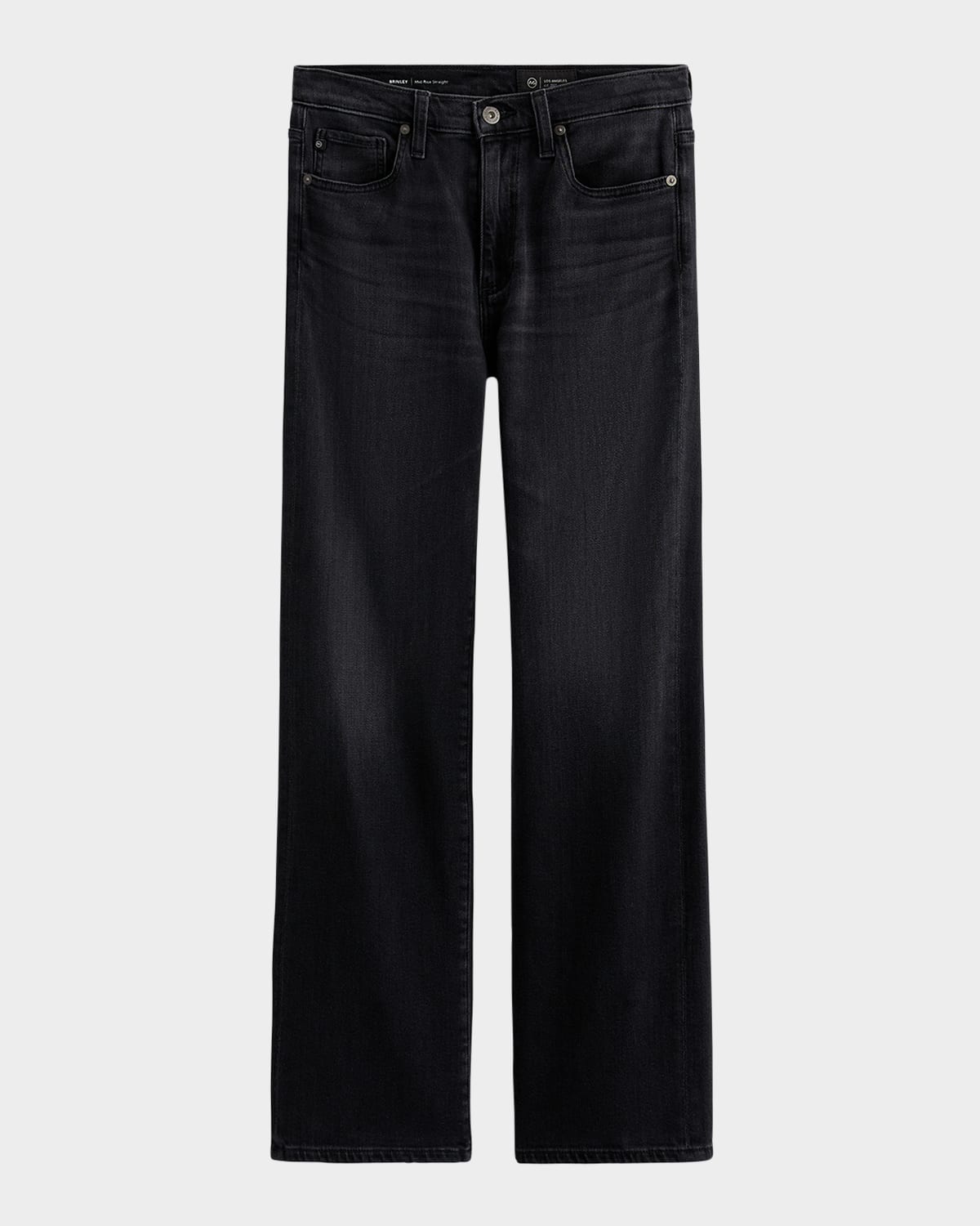 AG BRINLEY MID-RISE STRAIGHT JEANS 