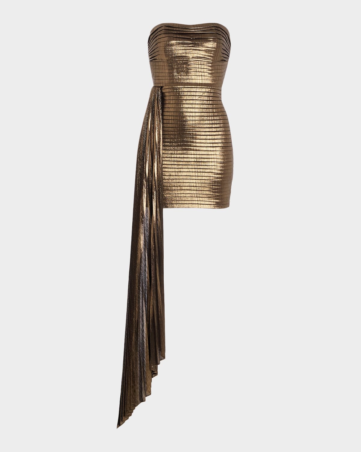 Retroféte Marcy Metallic Mini Dress In Animal Print