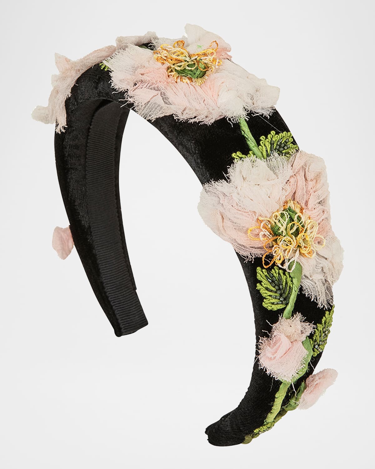 Jennifer Behr Allona Headband In Black