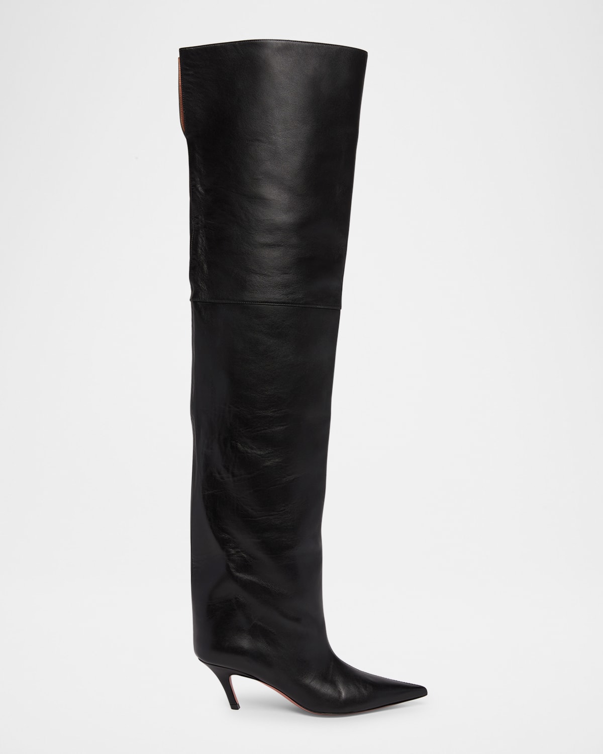 AMINA MUADDI FIONA LEATHER OVER-THE-KNEE BOOTS 