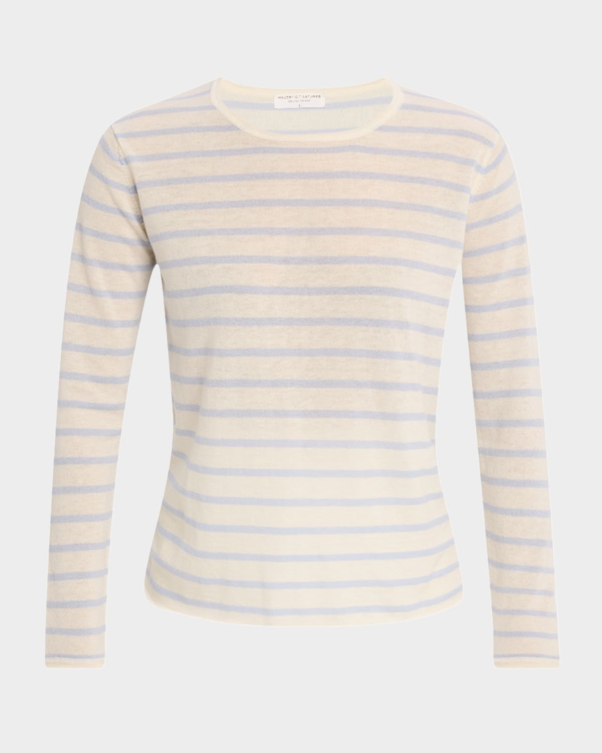 Majestic Striped Machine-washable Cashmere Sweater