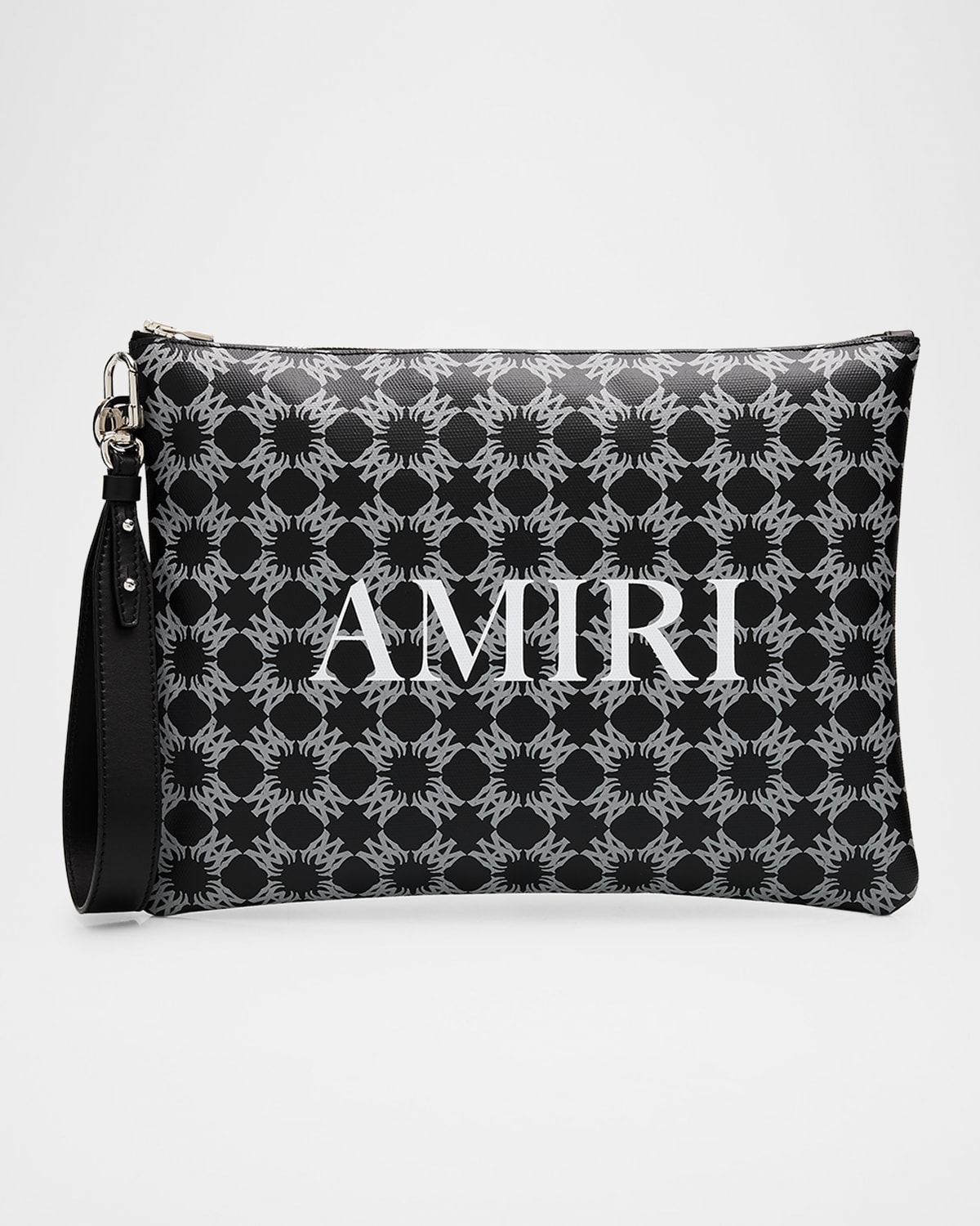 Amiri Large Ma Quad Clutch Bag In Black