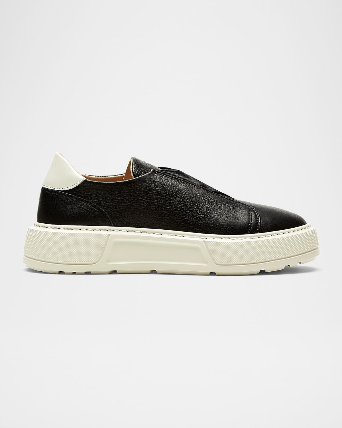 LA CANADIENNE VERONICA LEATHER CRISSCROSS SLIP-ON SNEAKERS 