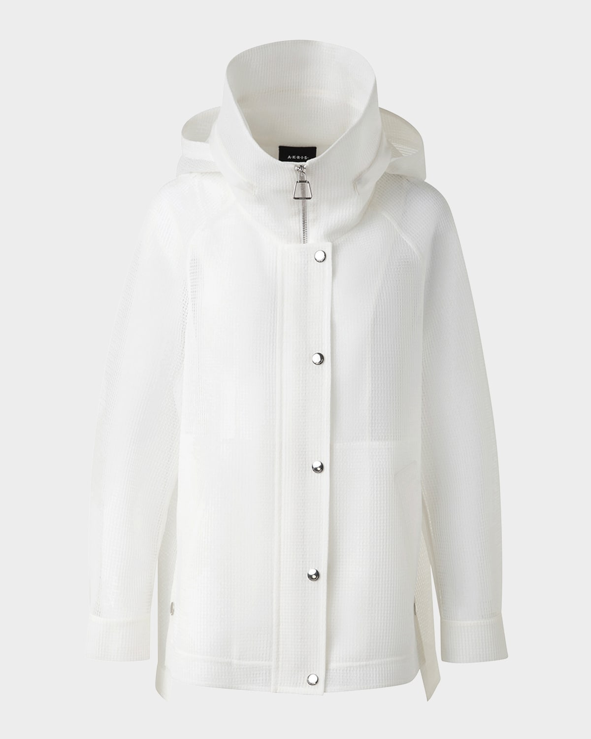 Palina Double Layer Techno Grid Parka