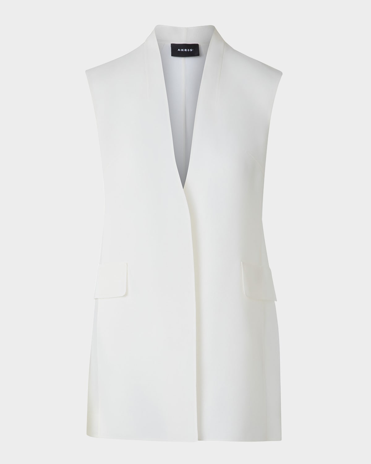 Artina Long Silk Organza Vest