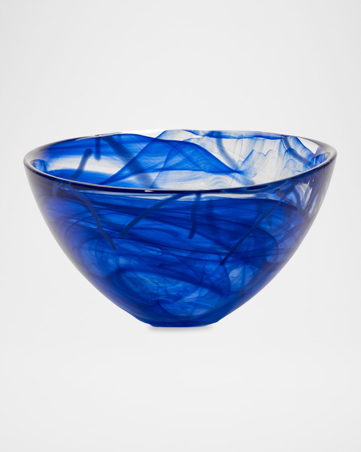 Kosta Boda Contrast Bowl Blue, Medium In Blue