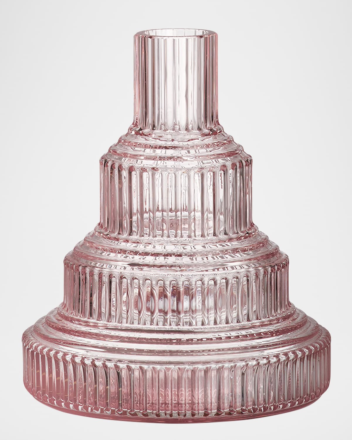 Kosta Boda Light Pink Pavilion Vase In Light Pink