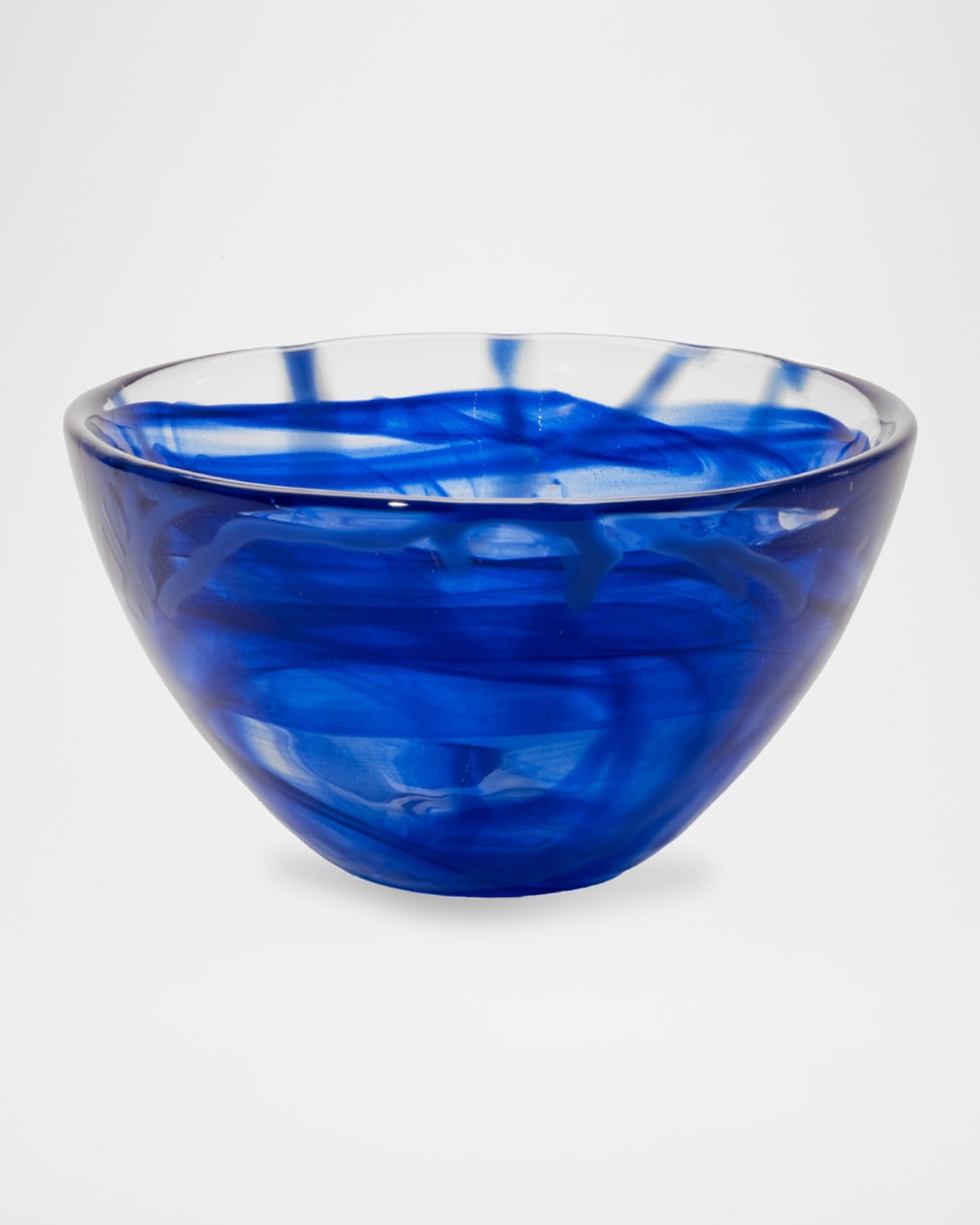 Kosta Boda Contrast Small Bowl In Blue