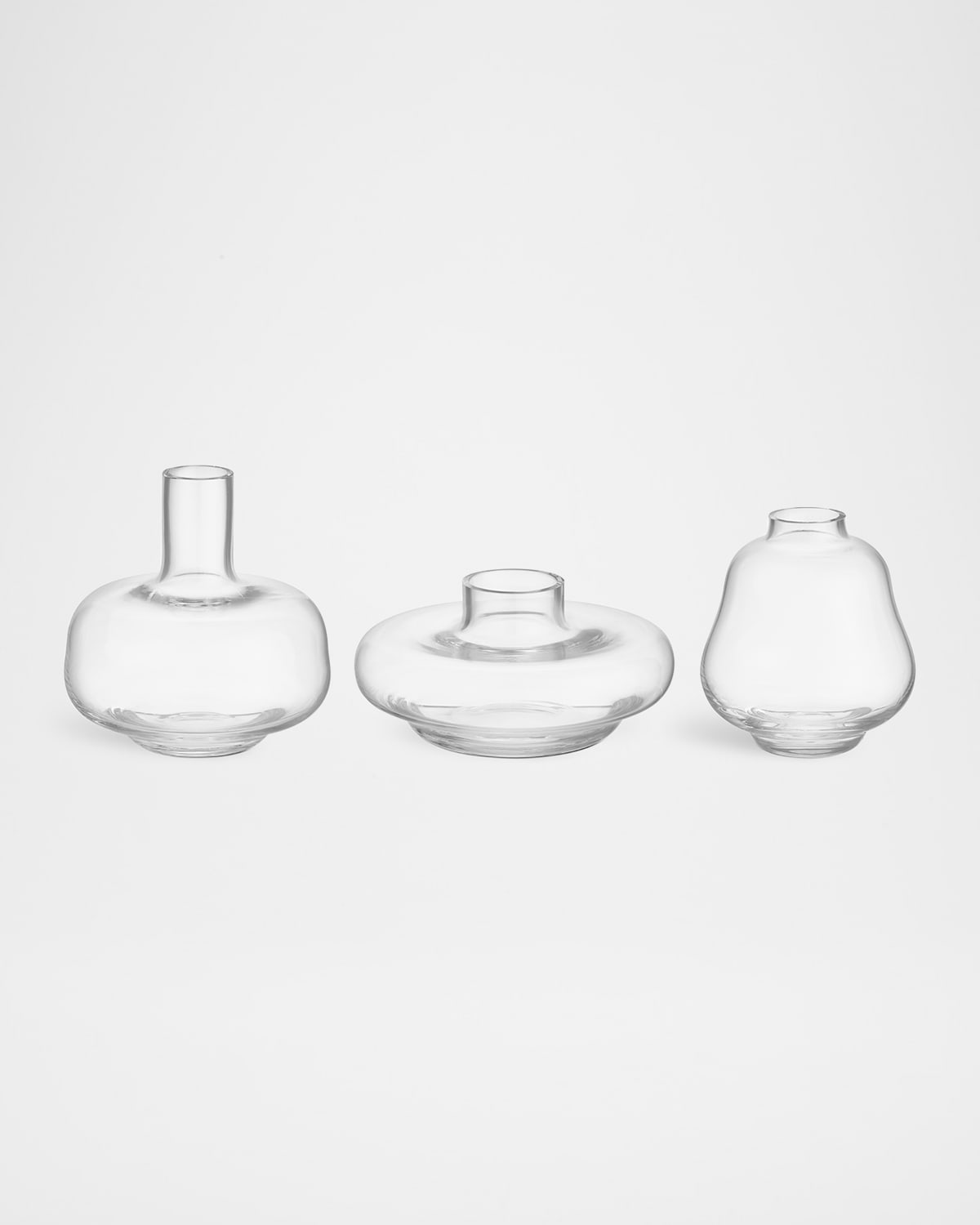 Kosta Boda Kappa Set Of 3 Mini Vases In Clear