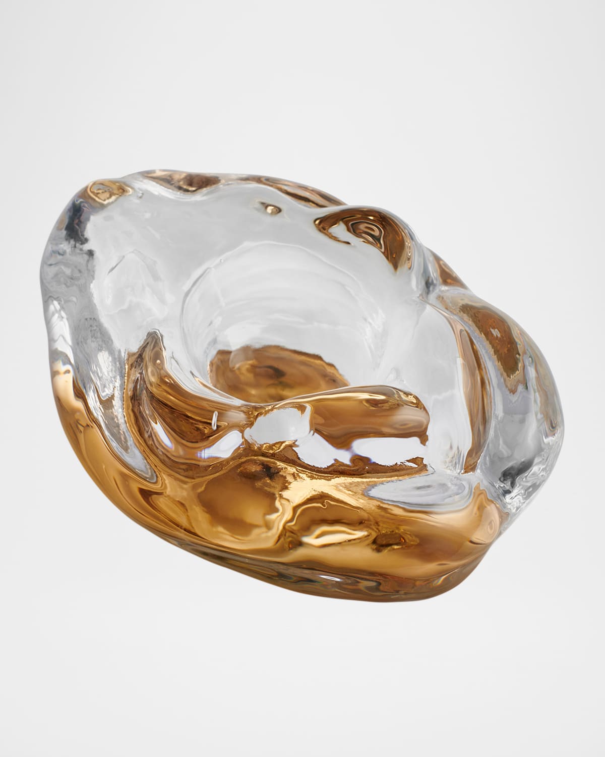 Kosta Boda Snippan Decorative Object By Asa Jungnelius In Clear/gold