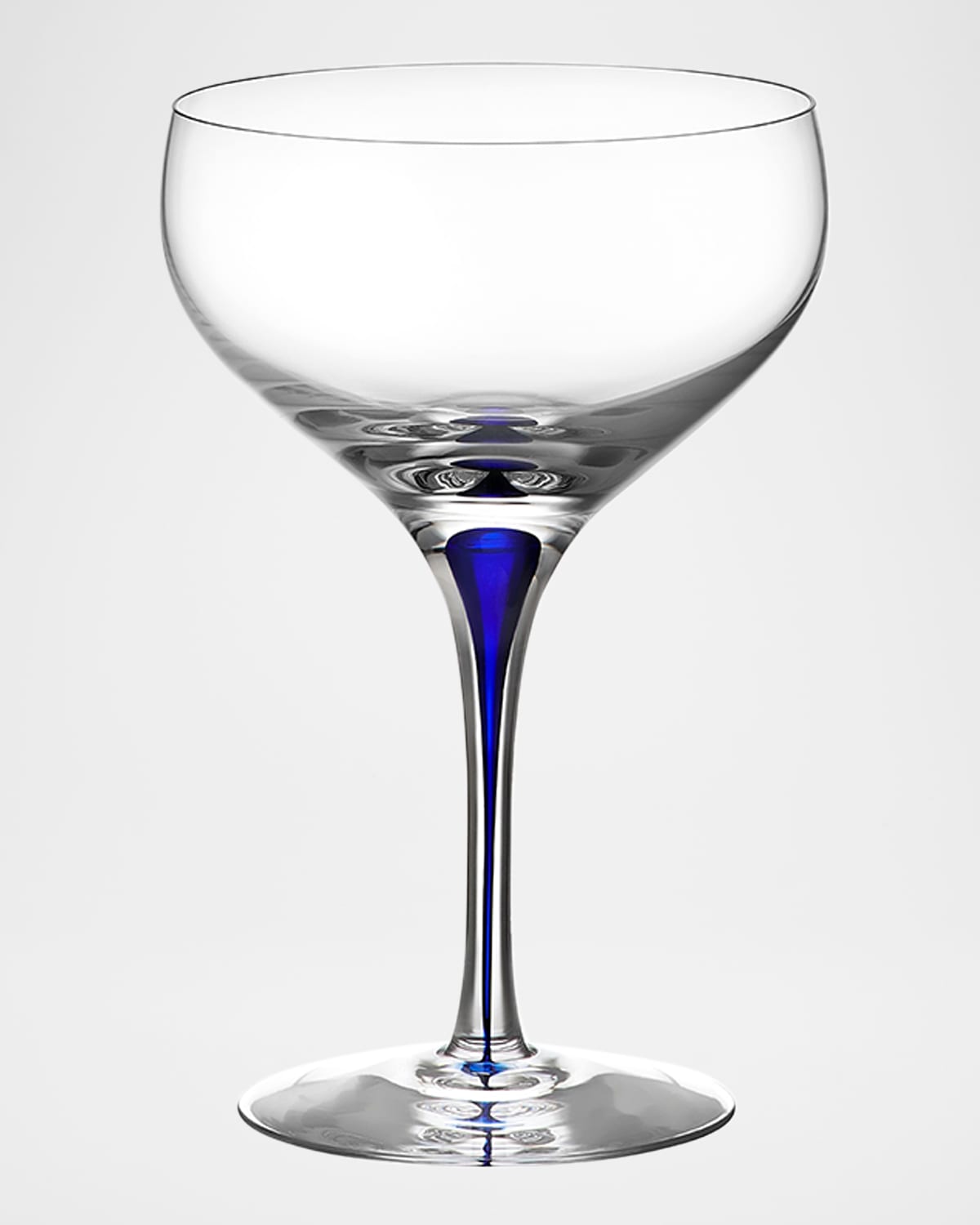 Orrefors Intermezzo Coupe Glass In Clear/blue