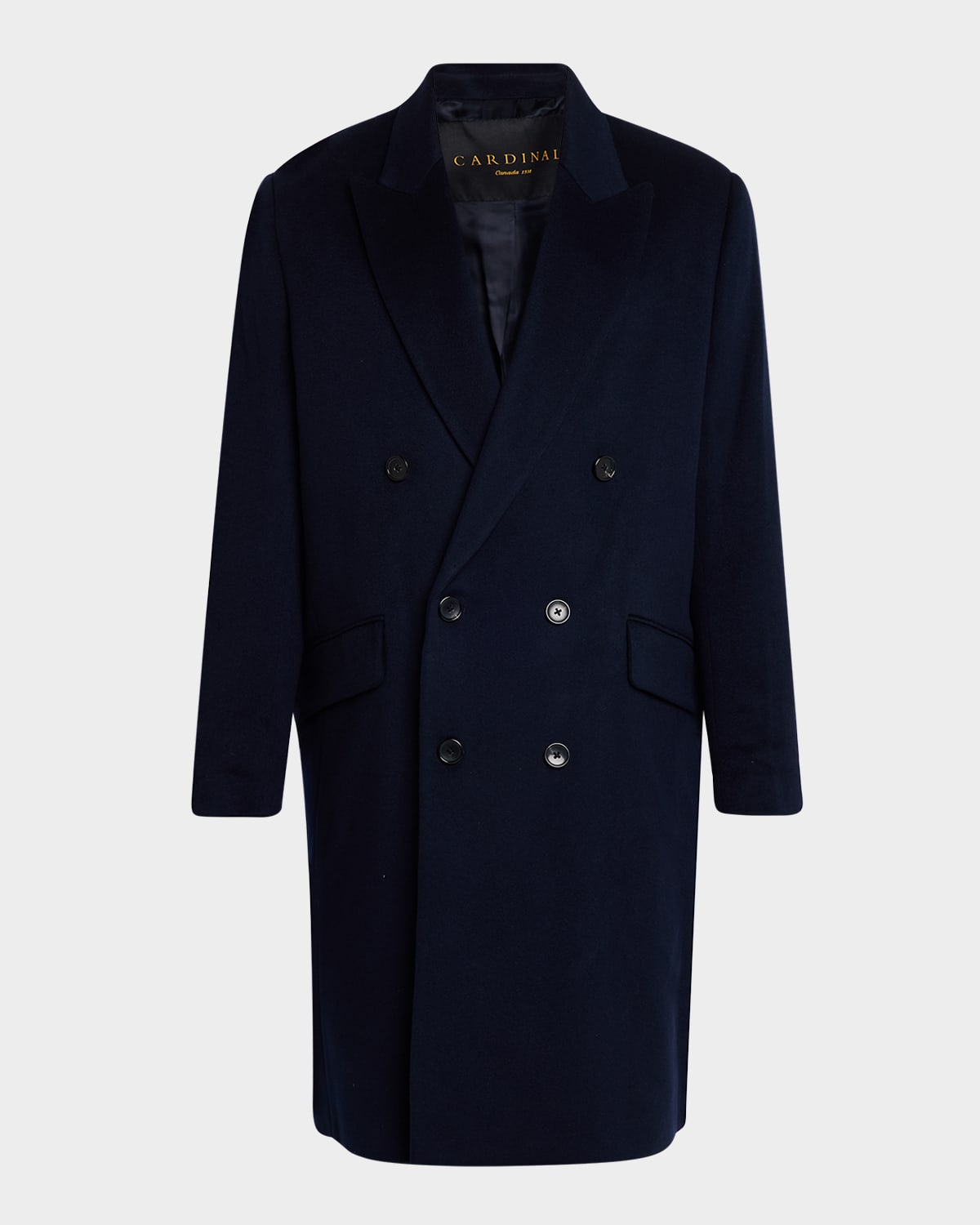 Cardinal Of Canada Men's Thomas Cashmere Overcoat In Navy