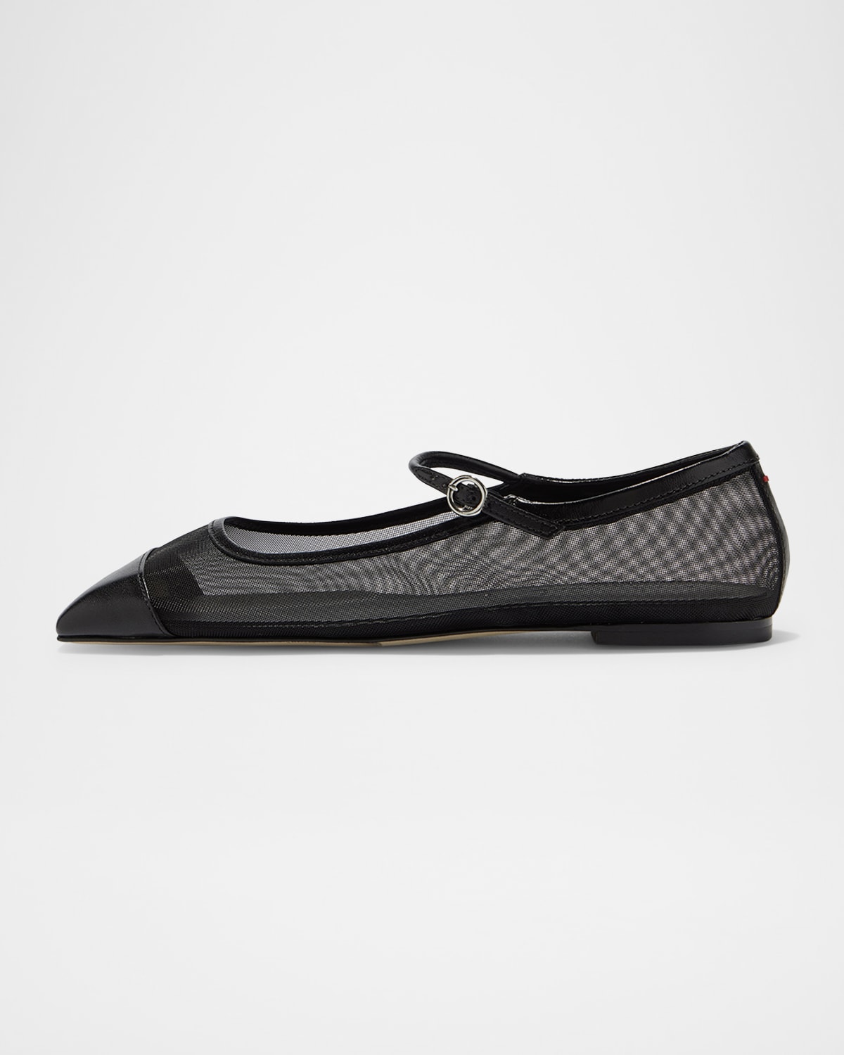 Aeyde Uma Mesh Mary Jane Ballerina Flats