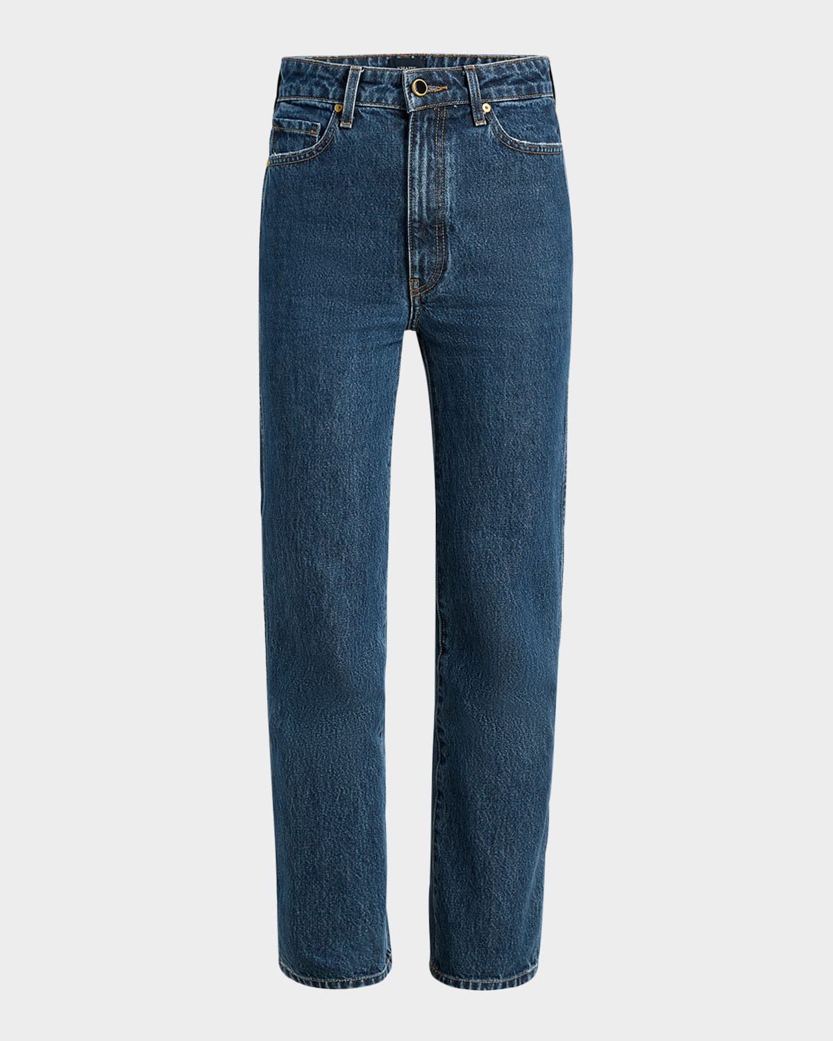 KHAITE ABIGAIL HIGH-RISE STRAIGHT-LEG JEANS 