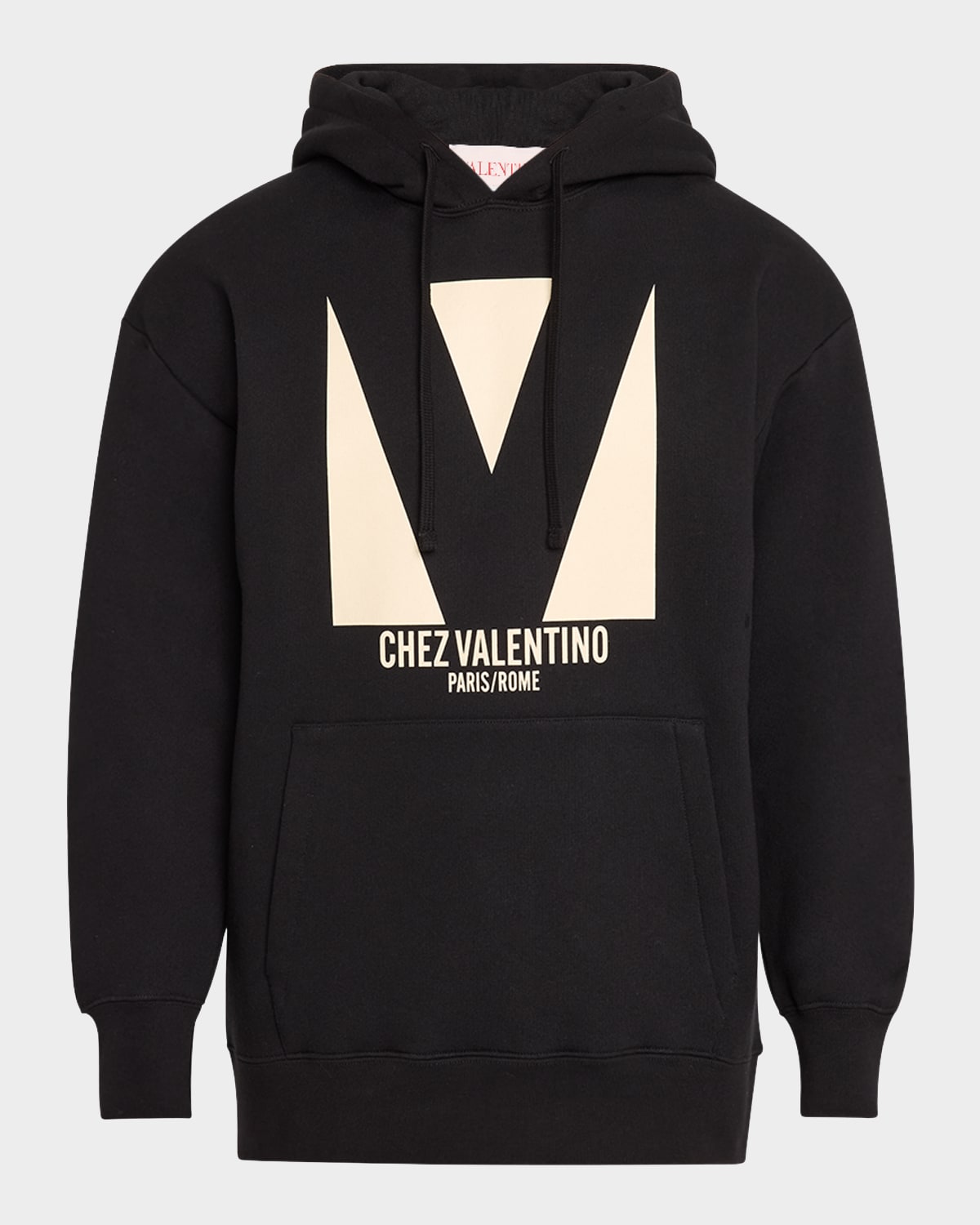 Shop Valentino Men's Chez Felpa Hoodie In Black