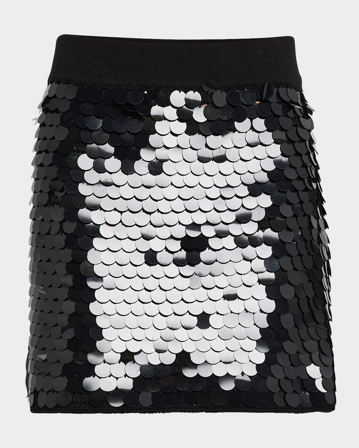 Mya Sequin Crochet Mini Skirt
