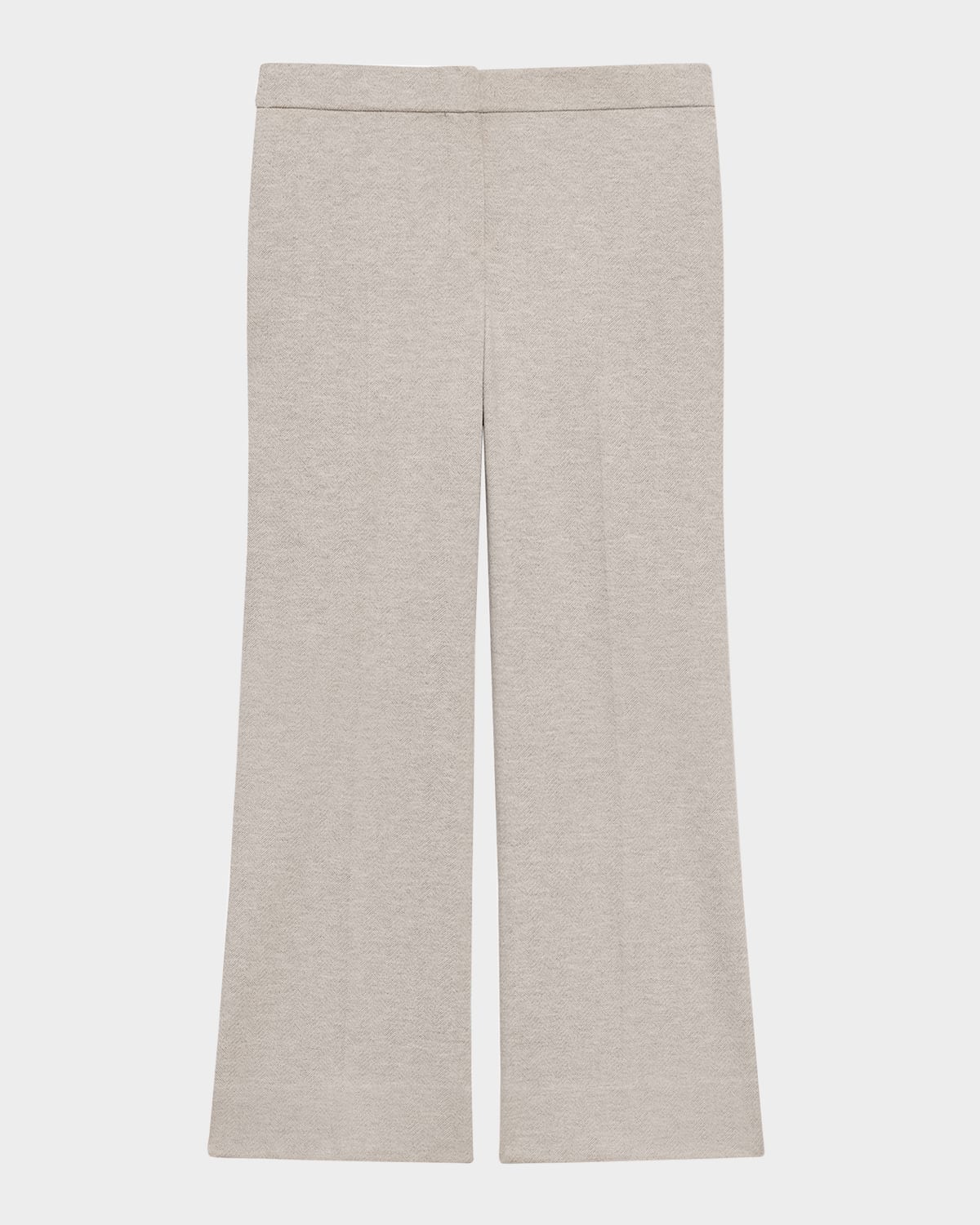 Herringbone Knit Cropped Pants