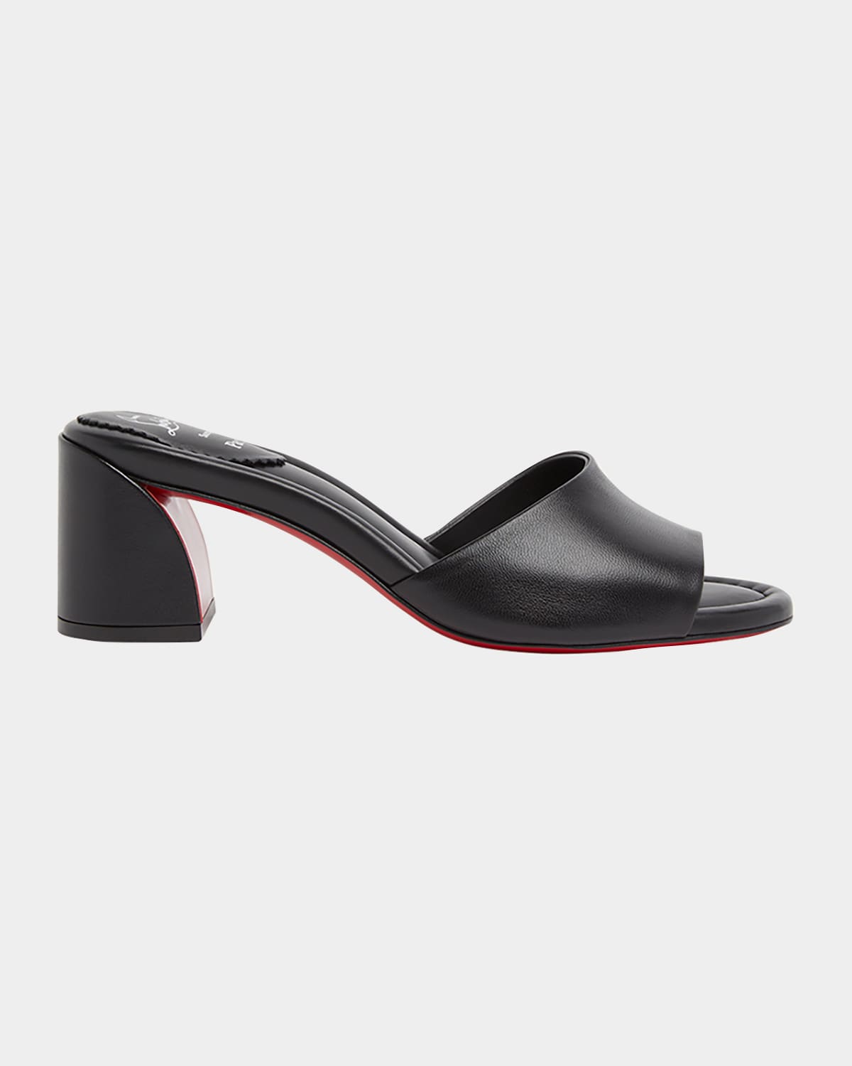 Jane Leather Red Sole Mule Sandals